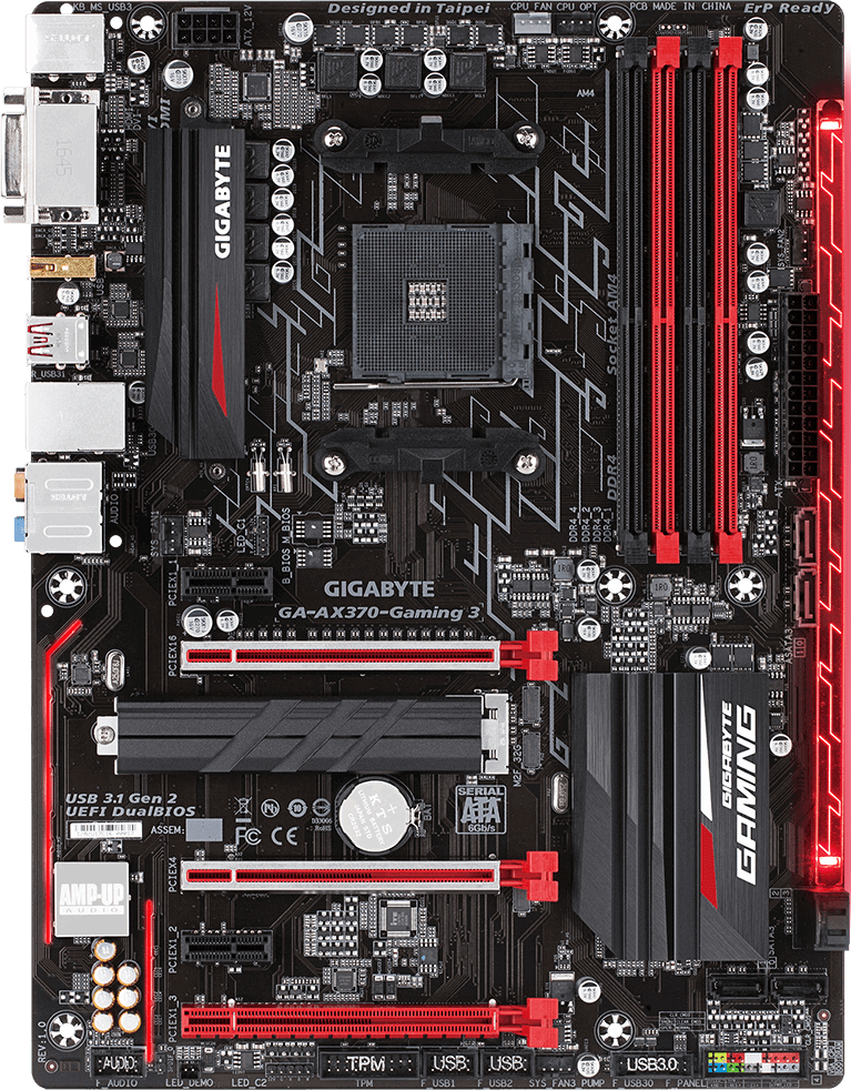 Gigabyte GA AX370 Gaming 3 Motherboard Specifications On